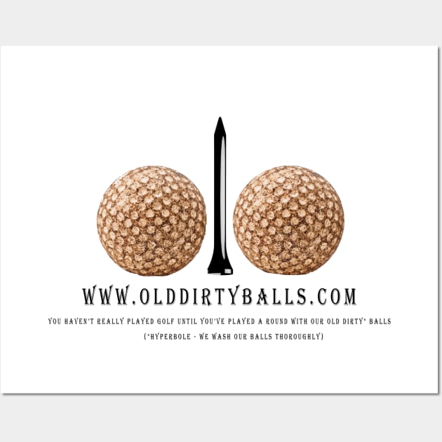 Old Dirty Balls - Front Only Wall Art by Hoosier Hostilitees